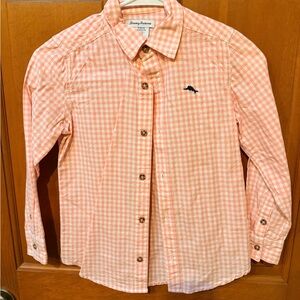 Tommy Bahama Kids Pink Checkered Button-Down Shirt
